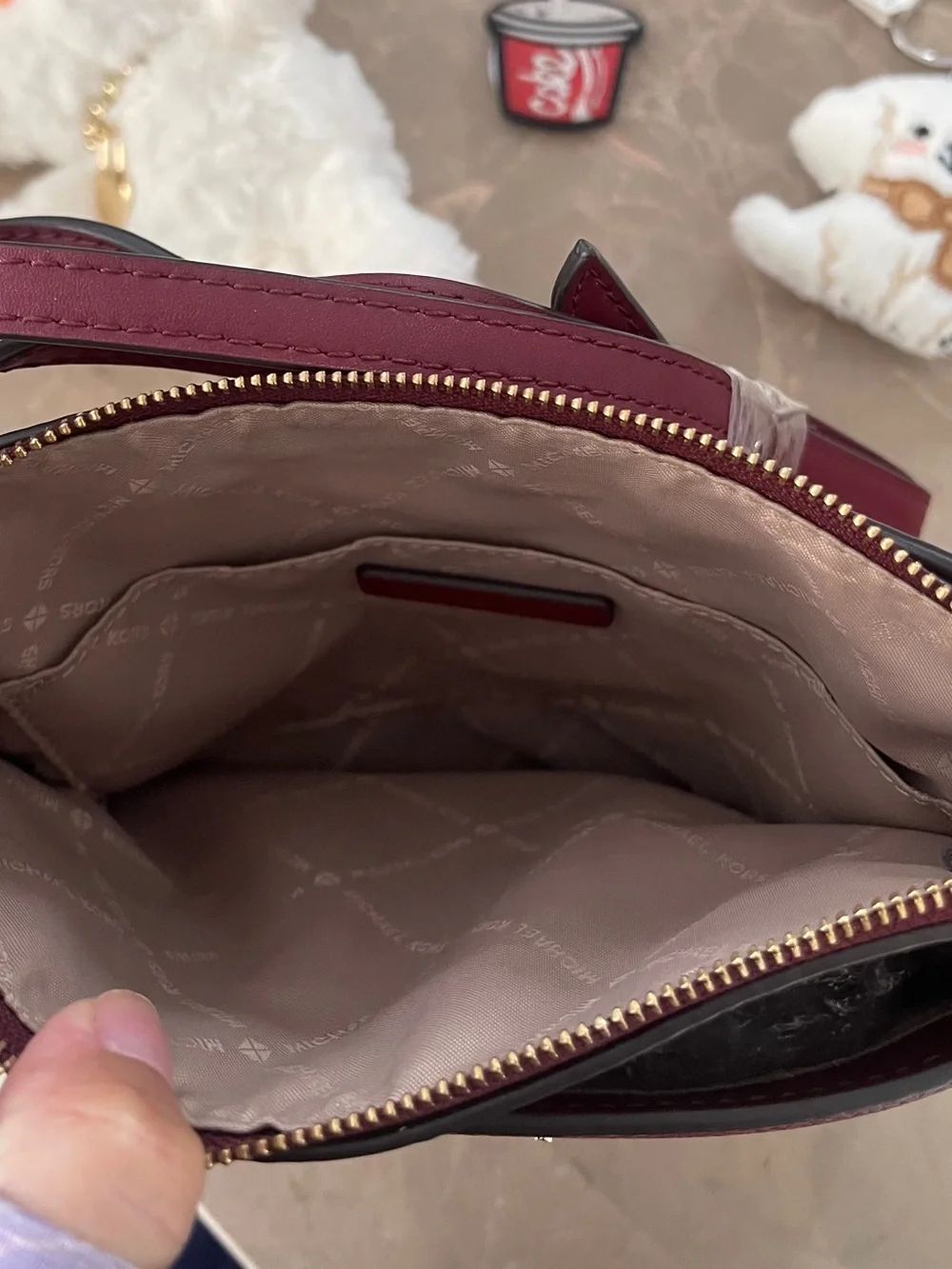 Beautiful Michael Kors Women's Bungury  Leather Crossbody Bag